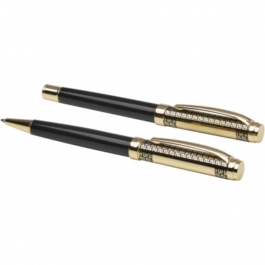 Logo trade advertising products image of: Legato ballpoint and rollerball pen set