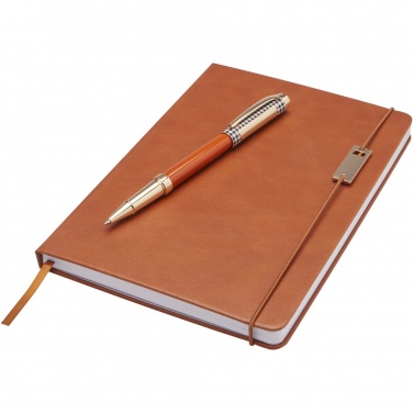 Logotrade promotional merchandise image of: Legato A5 notebook and rollerball pen set 