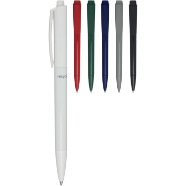 Logo trade promotional product photo of: Martha recycled plastic ballpoint pen