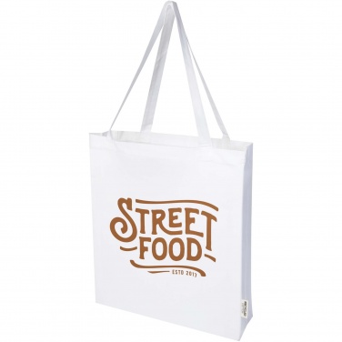 Logotrade corporate gifts photo of: Madras 140 g/m² GRS recycled cotton gusset tote bag