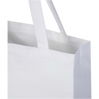 Logotrade promotional gift image of: Madras 140 g/m² GRS recycled cotton gusset tote bag