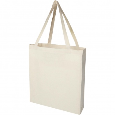 Logotrade promotional merchandise image of: Madras 140 g/m² GRS recycled cotton gusset tote bag