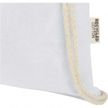 Logotrade promotional gift image of: Oregon 140 g/m² GRS recycled cotton drawstring bag