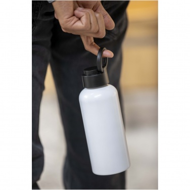Logotrade promotional product picture of: Trinity 600 ml RCS certified recycled aluminium water bottle with RPET lid