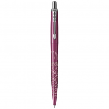 Logo trade promotional gift photo of: Parker Jotter SE Global Icons colour trim ballpoint pen
