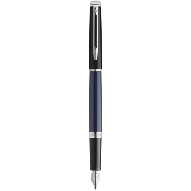 Logo trade promotional gifts image of: Hemisphere colour blocking fountain pen with palladium trim