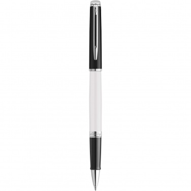 Logotrade promotional items photo of: Hemisphere colour blocking rollerball pen with palladium trim