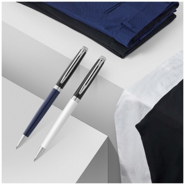 Logotrade promotional gifts photo of: Hemisphere colour blocking ballpoint pen with palladium trim