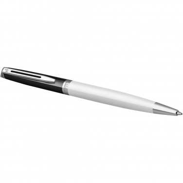 Logo trade advertising products picture of: Hemisphere colour blocking ballpoint pen with palladium trim
