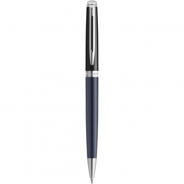 Logotrade promotional gift picture of: Hemisphere colour blocking ballpoint pen with palladium trim