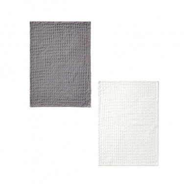 Logo trade promotional products image of: VINGA Cromer waffle kitchen towel, 2 pcs