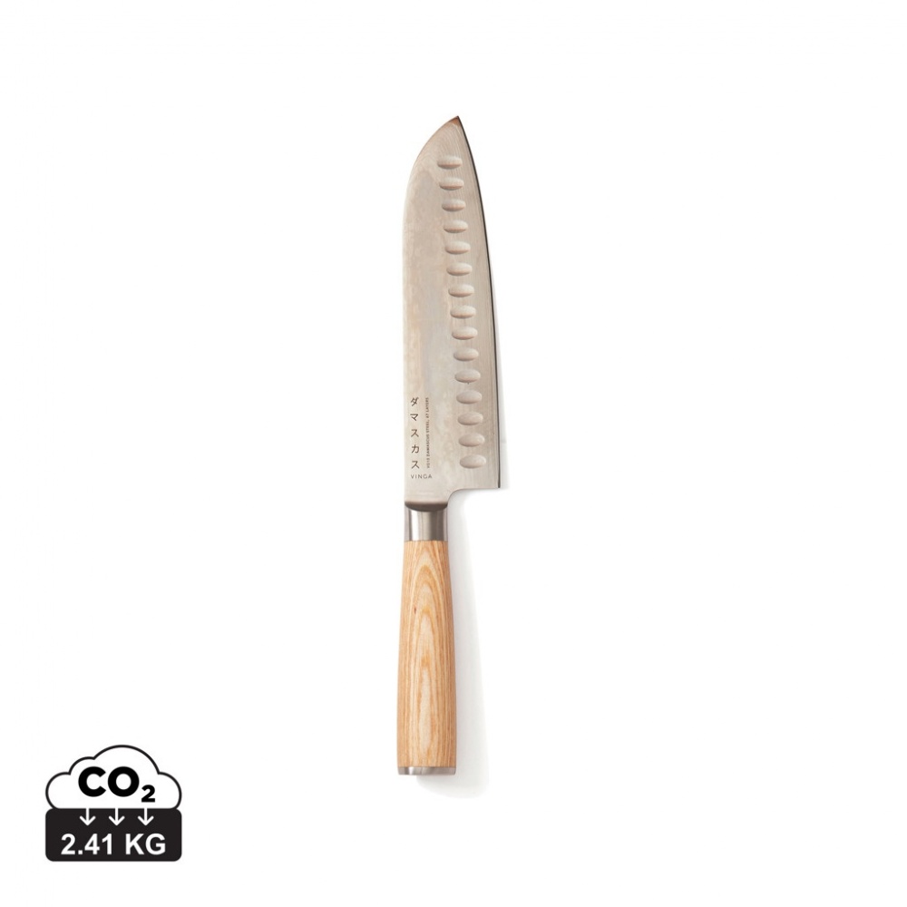 Logo trade promotional giveaways picture of: VINGA Hattasan Damascus Santoku knife