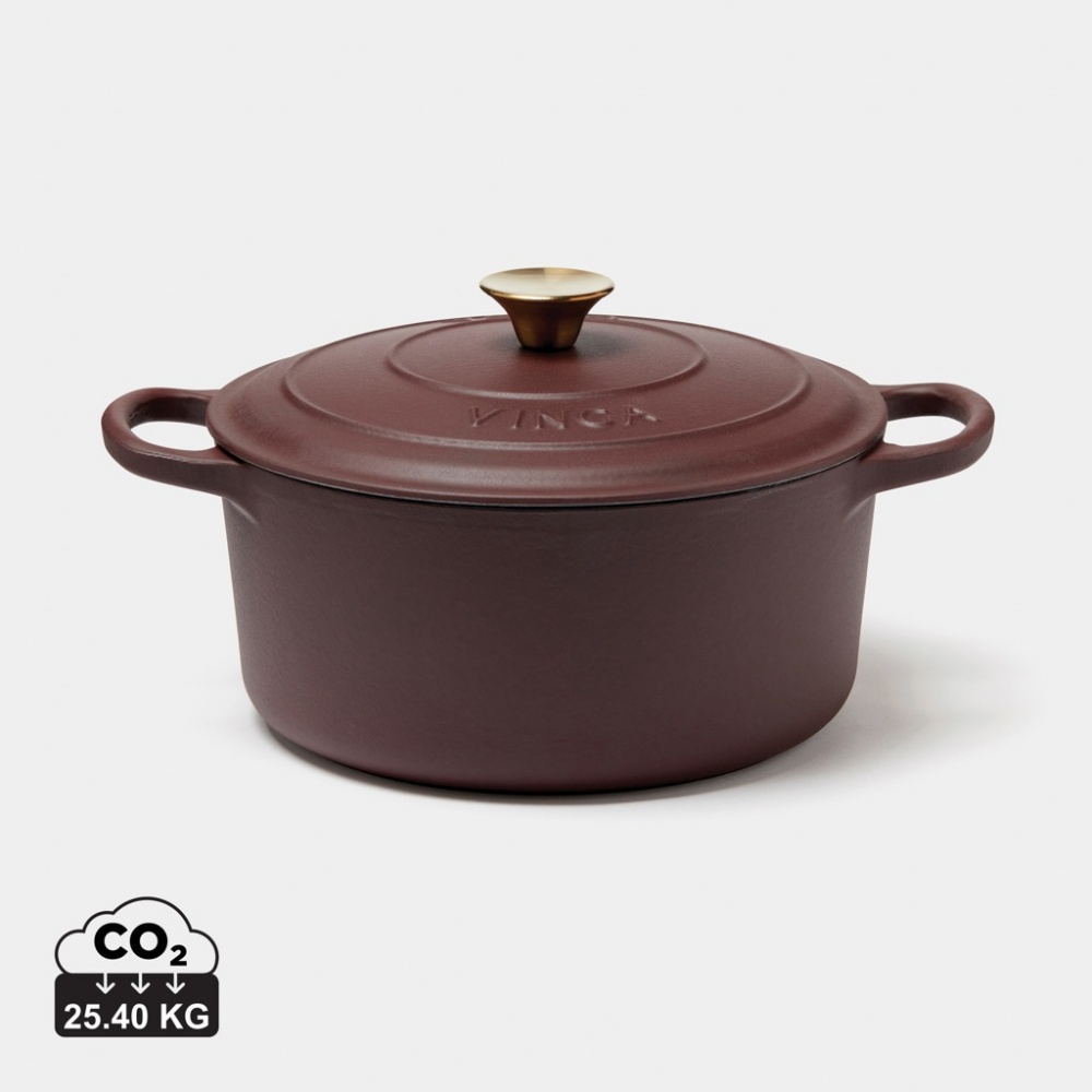 Logo trade promotional gifts image of: VINGA Monte enameled cast iron pot 5.5L