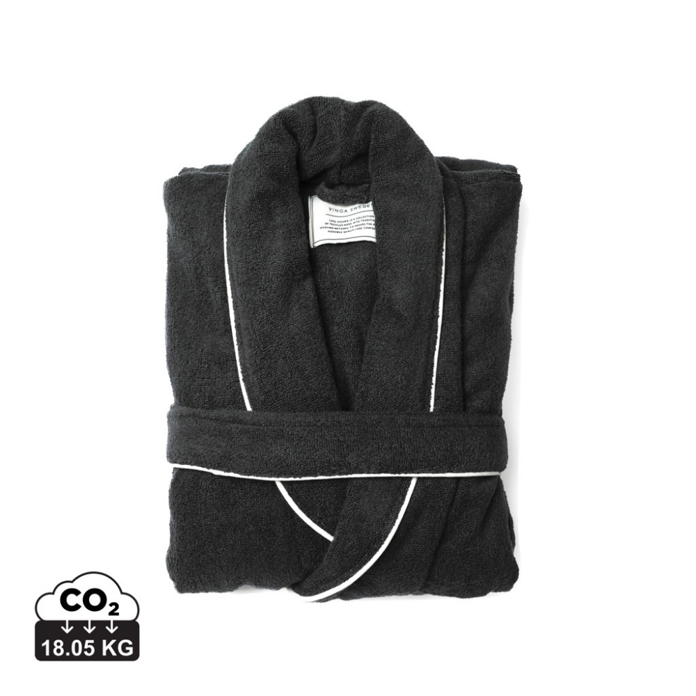Logo trade corporate gifts picture of: VINGA Harper bathrobe L/XL