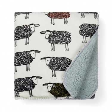 Logo trade promotional merchandise picture of: VINGA Sheep GRS recycled PET pile blanket