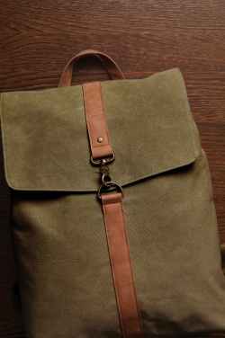 Logo trade promotional merchandise image of: VINGA Bosler backpack GRS recycled canvas