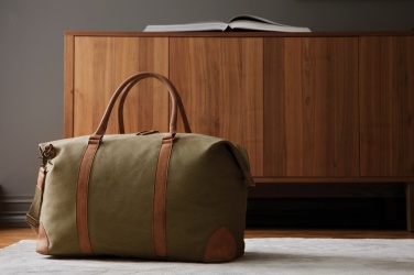 Logo trade corporate gift photo of: VINGA Bosler RCS recycled canvas weekend bag