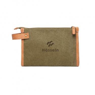Logo trade business gift photo of: VINGA Bosler GRS recycled canvas toiletry bag