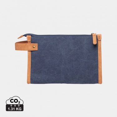 Logotrade promotional item picture of: VINGA Bosler GRS recycled canvas toiletry bag