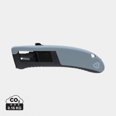 Logo trade advertising product photo of: RCS certified recycled plastic Auto retract safety knife
