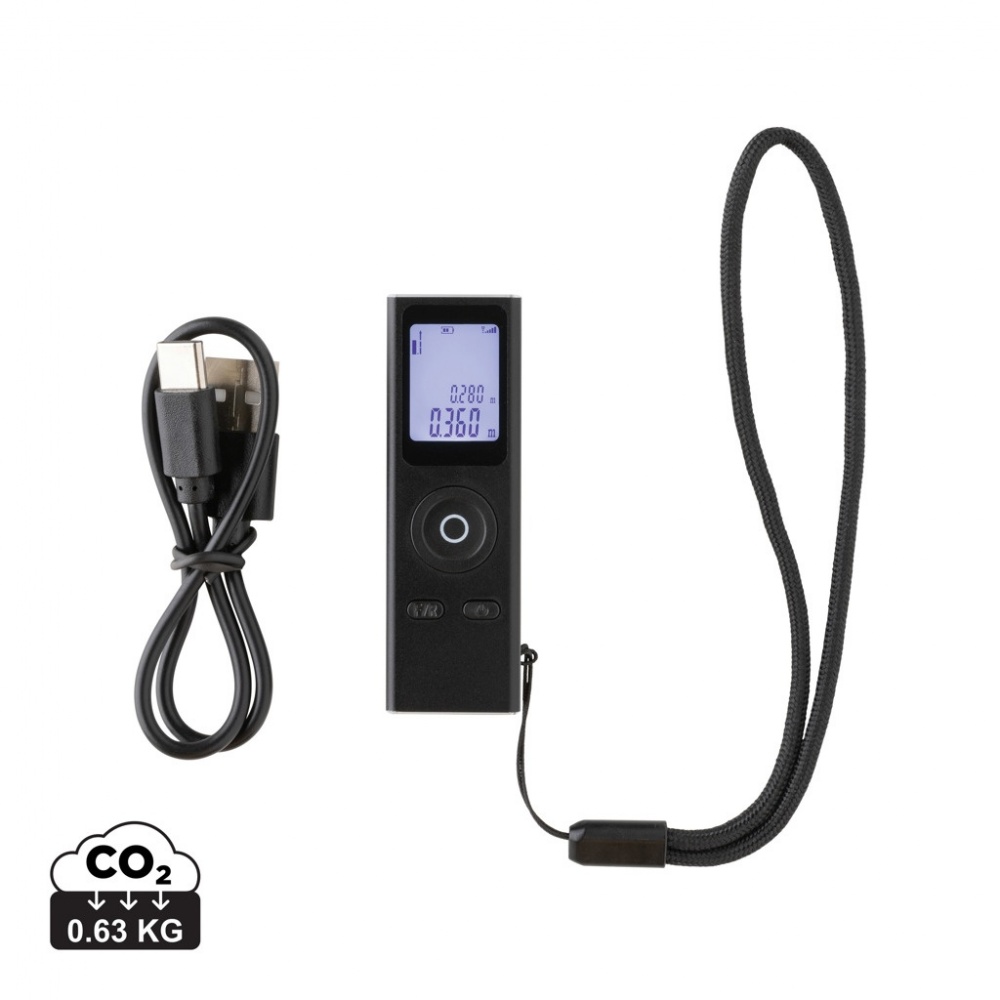 Logotrade promotional merchandise photo of: Gear X RCS recycled aluminum 30 metre laser measure