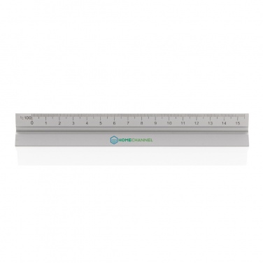 Logotrade promotional item picture of: 15cm. Aluminum triangular ruler