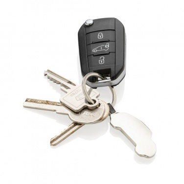Logo trade promotional item photo of: RCS recycled zinc alloy car keyring