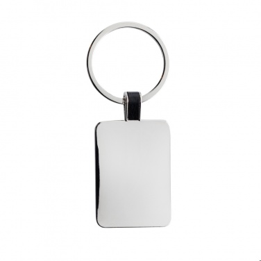 Logotrade promotional giveaways photo of: RCS recycled zinc alloy rectangle keyring