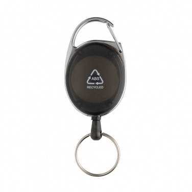 Logo trade corporate gift photo of: RCS recycled ABS roller clip keychain