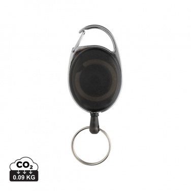 Logotrade promotional merchandise picture of: RCS recycled ABS roller clip keychain