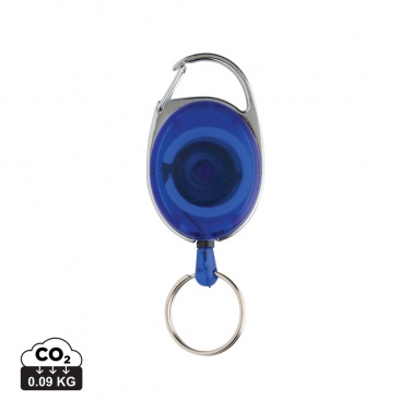 Logo trade promotional gifts image of: RCS recycled ABS roller clip keychain