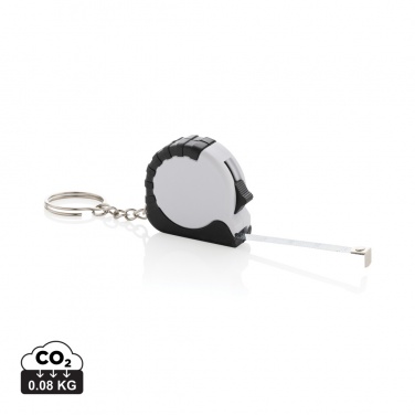 Logotrade advertising product image of: MeasureMate RCS reycled ABS 1 meter tape keychain