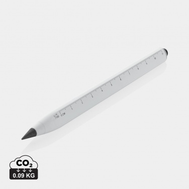 Logo trade advertising products image of: Eon RCS recycled aluminum infinity multitasking pen