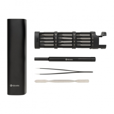 Logotrade promotional item image of: Gear X RCS recycled aluminum precision screwdriver set 46 pc