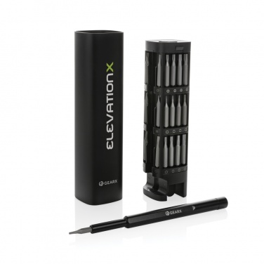 Logotrade corporate gift picture of: Gear X RCS recycled aluminum precision screwdriver set 46 pc