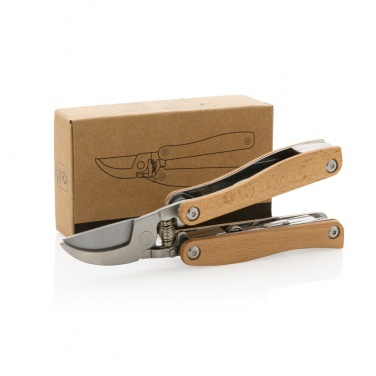Logo trade business gift photo of: Wooden garden multi-tool