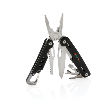 Logo trade promotional items image of: Solid multitool with carabiner
