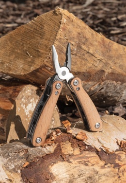 Logo trade corporate gifts image of: Wood multitool mini