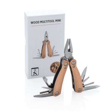 Logo trade promotional gifts image of: Wood multitool mini