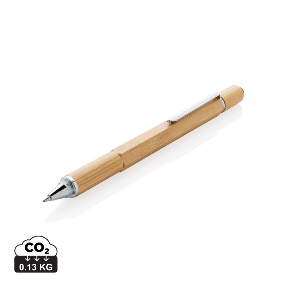 Logotrade promotional items photo of: Bamboo 5-in-1 toolpen