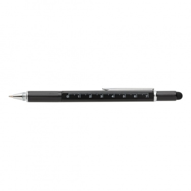Logo trade business gifts image of: 5-in-1 aluminium toolpen