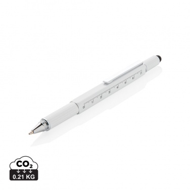 Logo trade advertising product photo of: 5-in-1 aluminium toolpen
