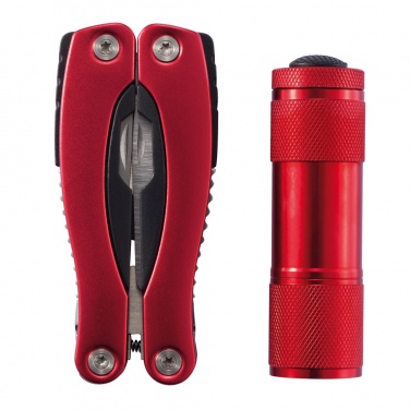 Logo trade promotional giveaway photo of: Multitool and torch set
