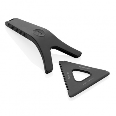 Logo trade promotional gift photo of: Polard RCS certified recycled plastic 3-in-1 ice scraper