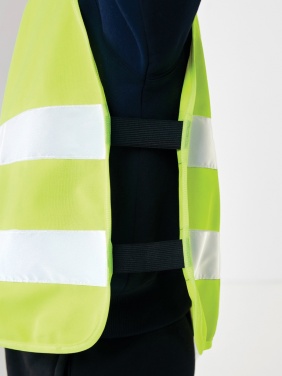 Logotrade promotional merchandise photo of: GRS recycled PET high-visibility safety vest 7-12 years