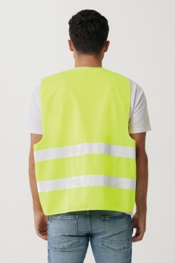 Logo trade promotional gifts image of: GRS recycled PET high-visibility safety vest