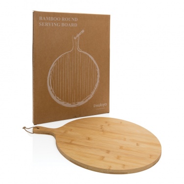 Logotrade business gifts photo of: Ukiyo bamboo round serving board