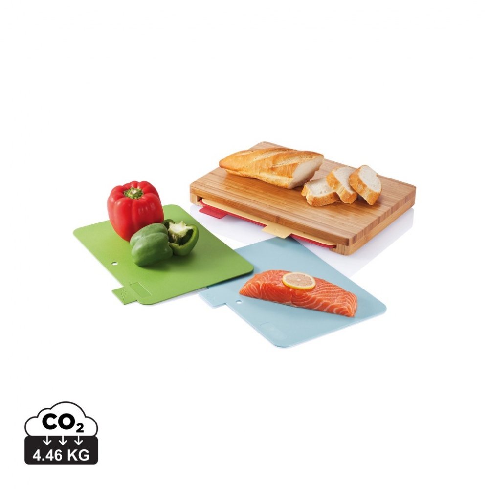 Logotrade corporate gift image of: Cutting board with 4pcs hygienic boards