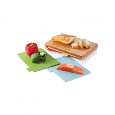 Logotrade promotional products photo of: Cutting board with 4pcs hygienic boards