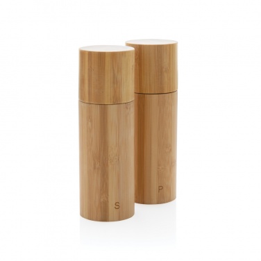 Logo trade promotional products picture of: Ukiyo bamboo salt and pepper mill set